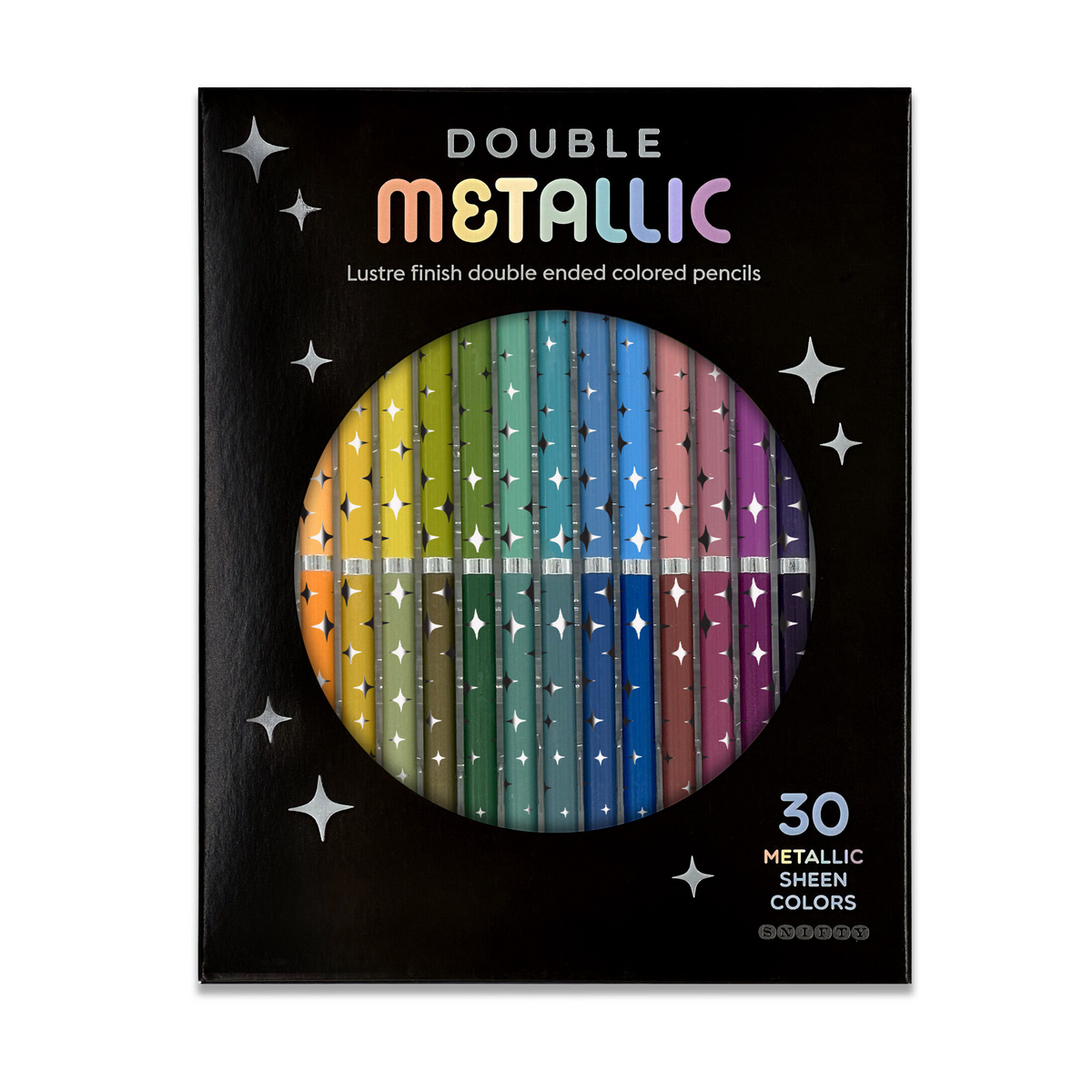 Double Metallic Dual Ended Colored Pencils