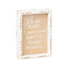 Beaded Box Sign - Bossy