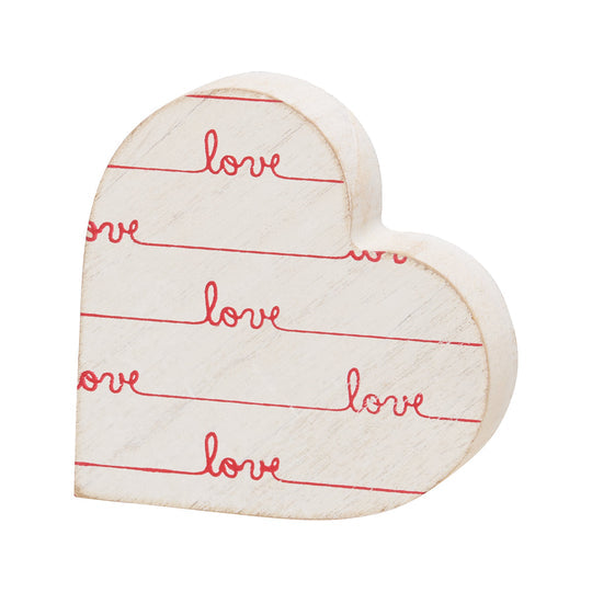 Heart Cutout Shelf Sitter