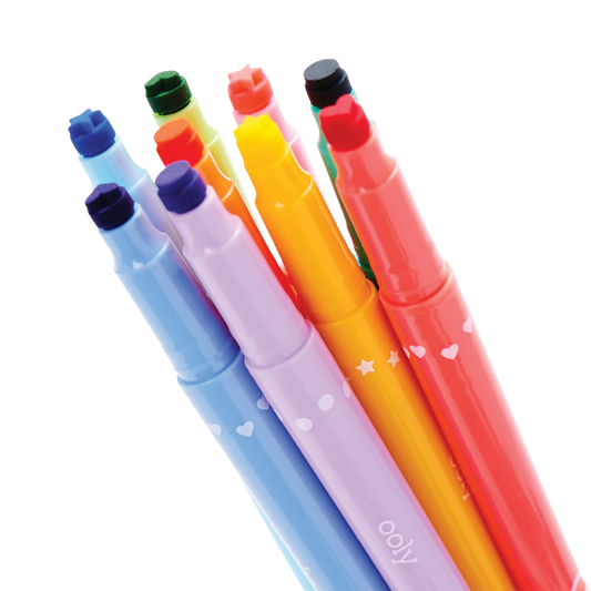 Confetti Stamp Double-ended Markers