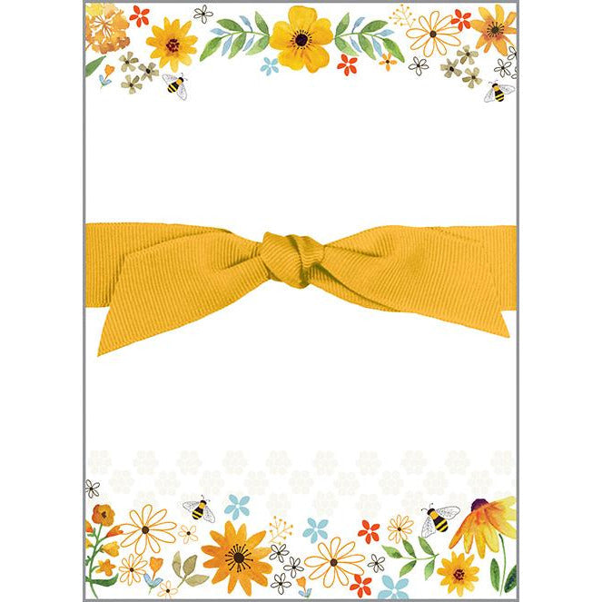 Chunky Bee Notepad with Bow
