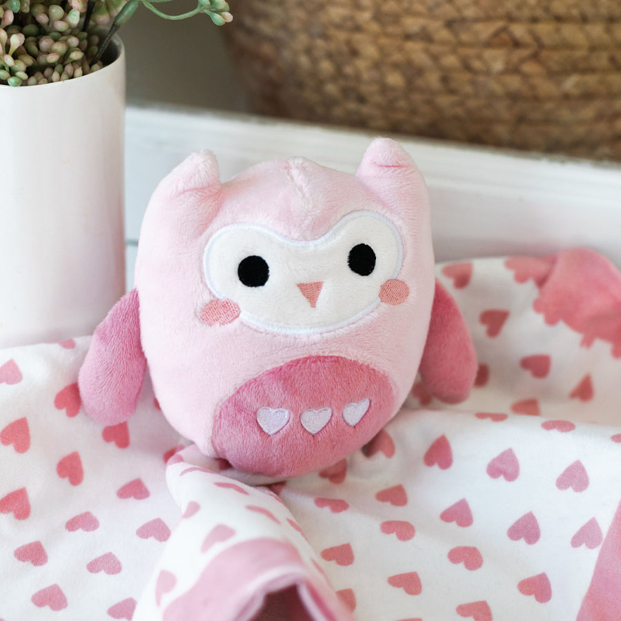 Owl Plush Lovely Snuggle Blanket