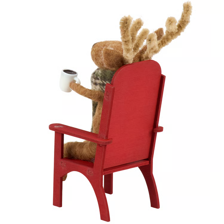 Critter - Winter Buck in Adirondack Chair