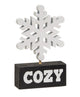 Cozy Snowflake Shelf Sitter