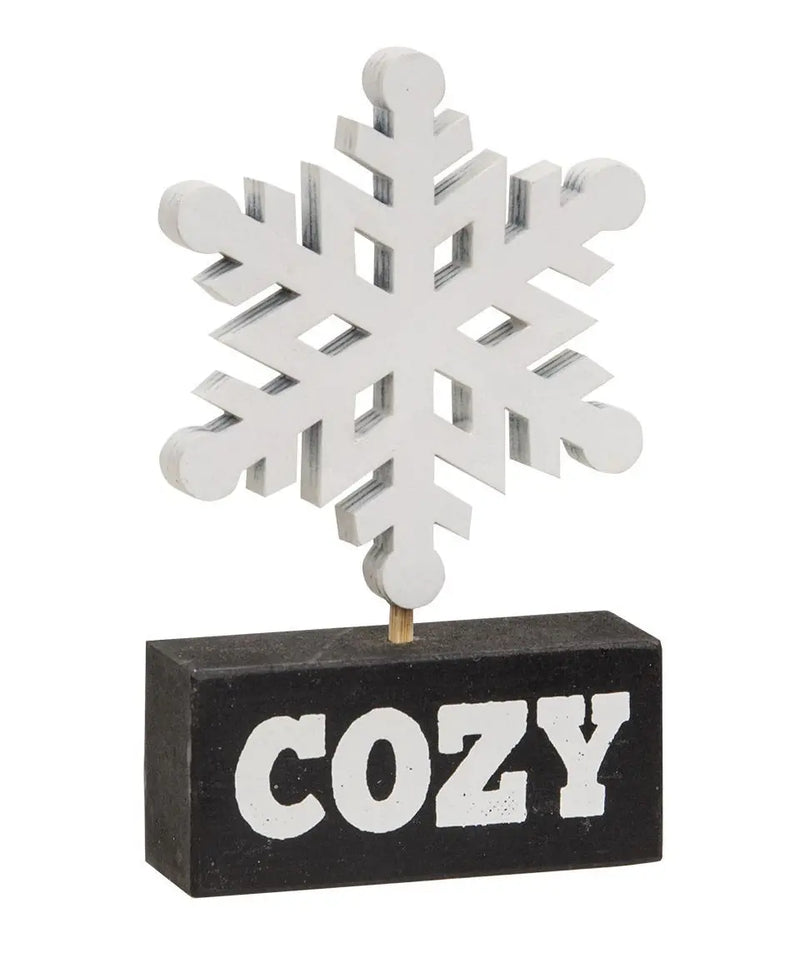 Cozy Snowflake Shelf Sitter