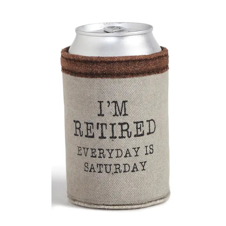 Canvas Can Cover - I'm Retired