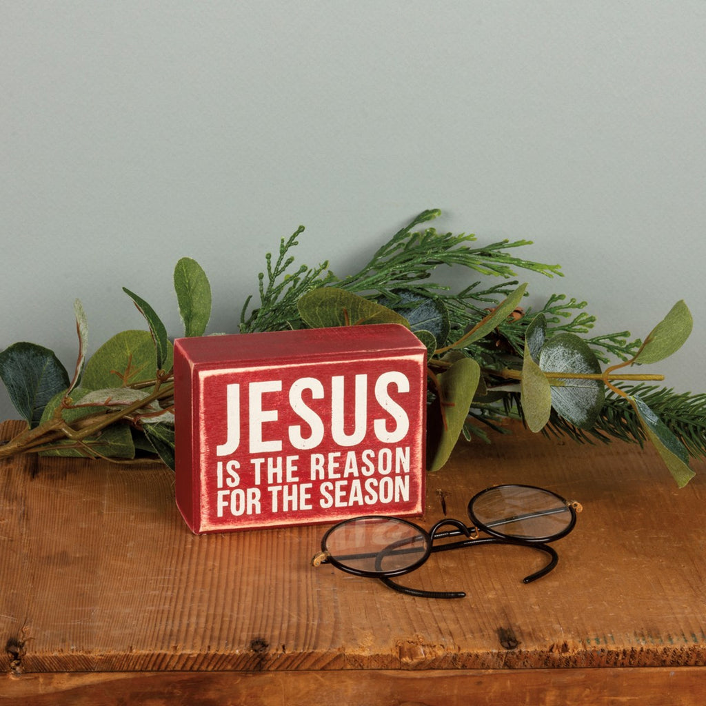 Box Sign - Jesus is the Reason