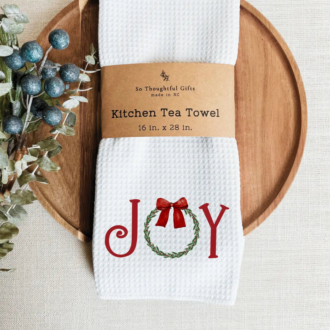 Holiday Waffle Weave Dishtowel