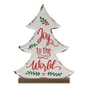 Joy to the World Distressed Metal Tree Decor'