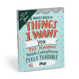A Whole Book of Things I Want You to Know:  Fill-in Journal