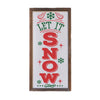 Let it Snow Wood Sign