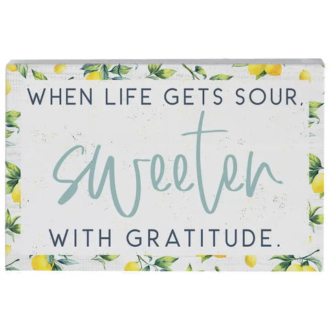 Lemon Kitchen Towel - Sweeten it with Gratitude
