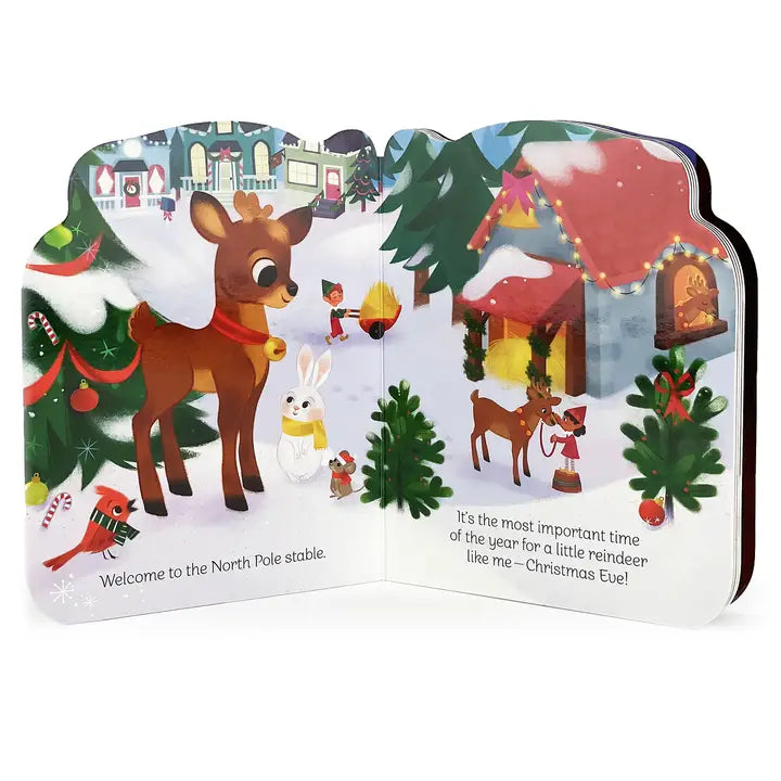 A Little Reindeer Christmas Board Book