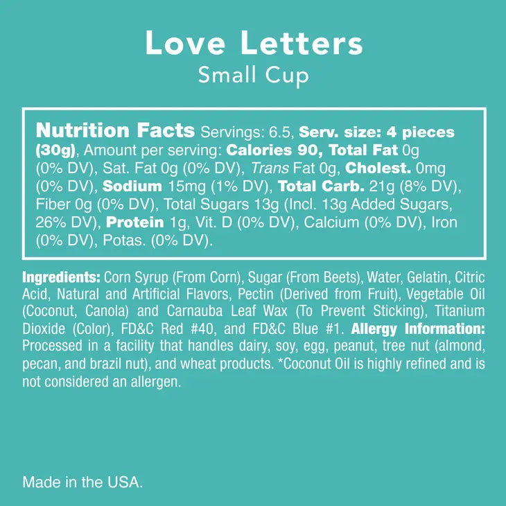Love Letters Gummy Candy