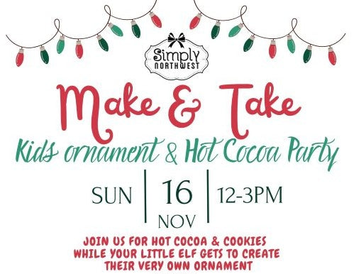 Make & Take Kids Hot Cocoa and Ornament Party