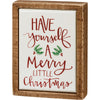 Mini Box Sign - Merry Little Christmas