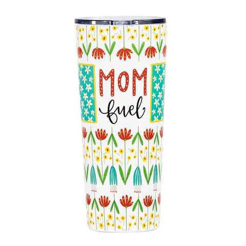 Insulated Stainless Steel Wine Glass - Floral Moth