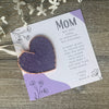 Mom Handmade Stained Glass Heart Ornament