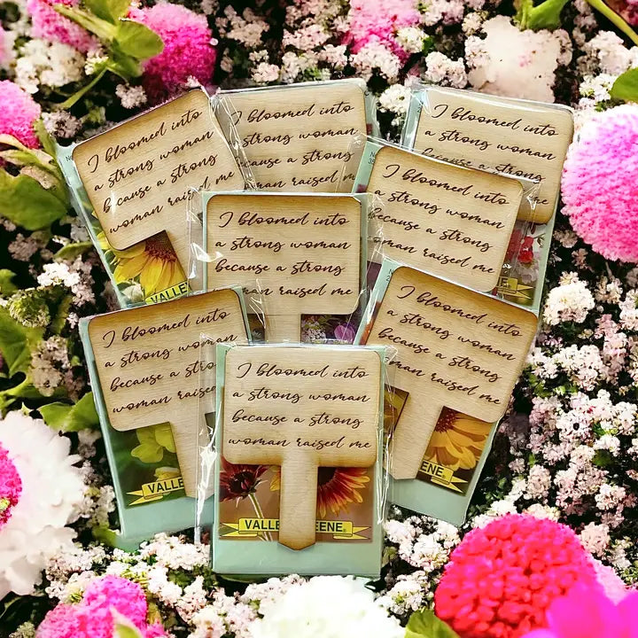 Mother Wood Plant Stake and Seed Gift Set