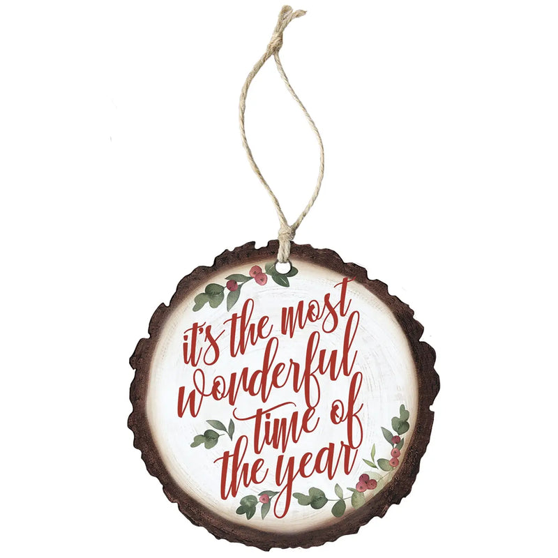 Christams Natural Timber Keepsake Ornament