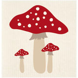 Swedish Dishcloth - Red Mushrooms