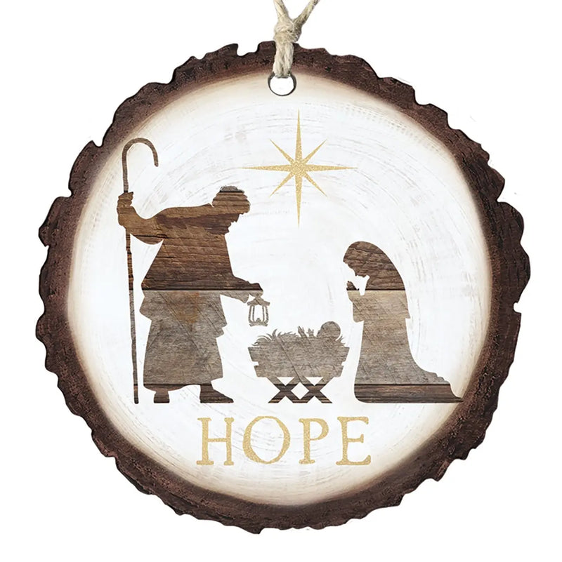 Christams Natural Timber Keepsake Ornament