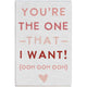 One I Want Block Sign