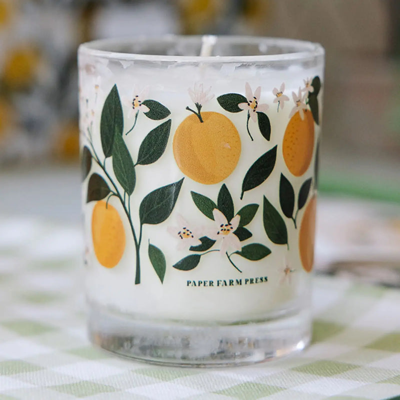 Orange Orchard Scented Soy Hand-Poured Candle