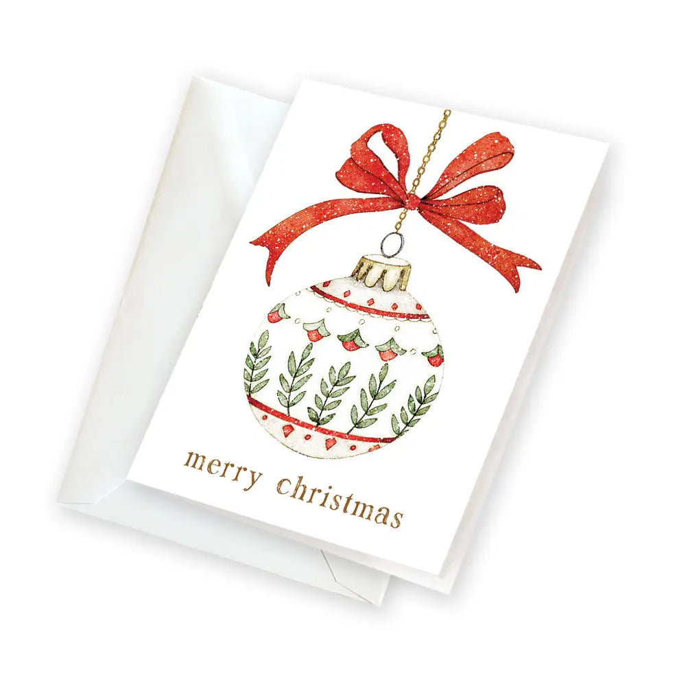 Mini Merry Christmas Ornament Enclosure Card