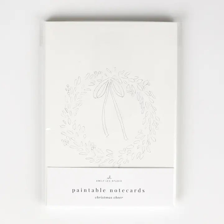 Christmas Cheer Paintable Notecard Set