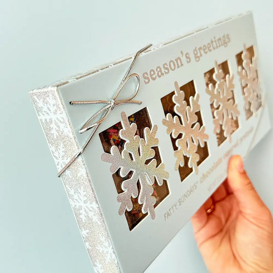 Season Greeting's Gourmet Chocolate Pretzel Set