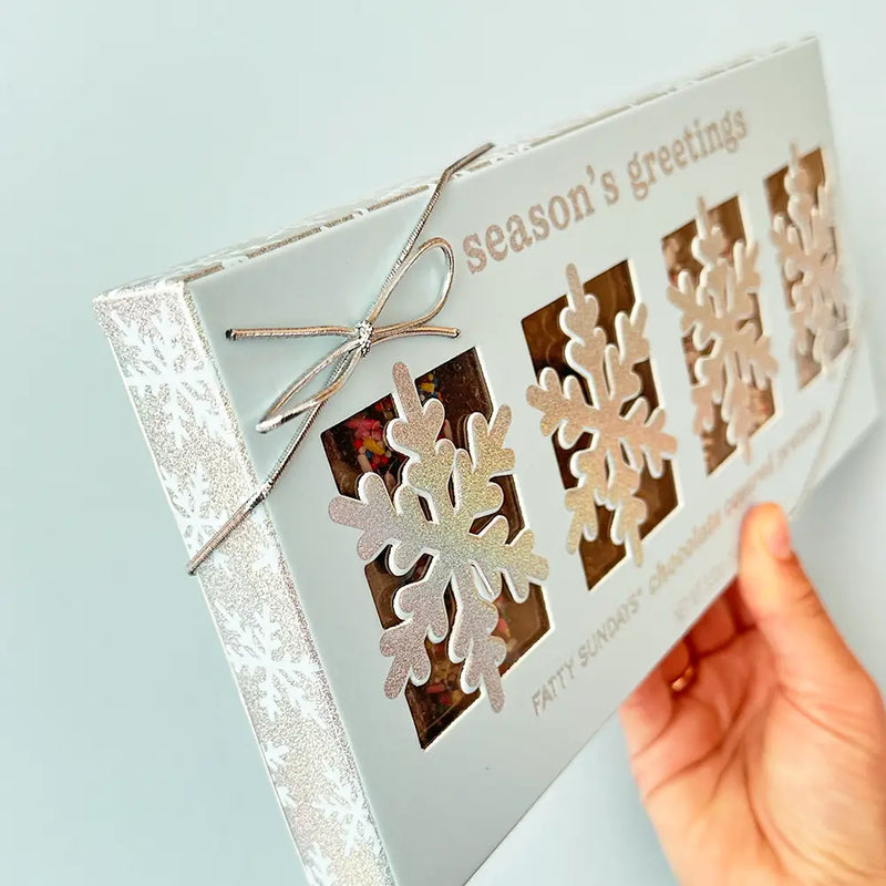 Season Greeting's Gourmet Chocolate Pretzel Set