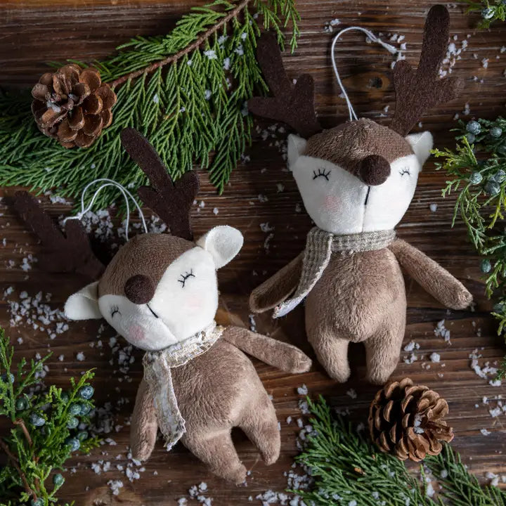 Fabric Reindeer Ornament