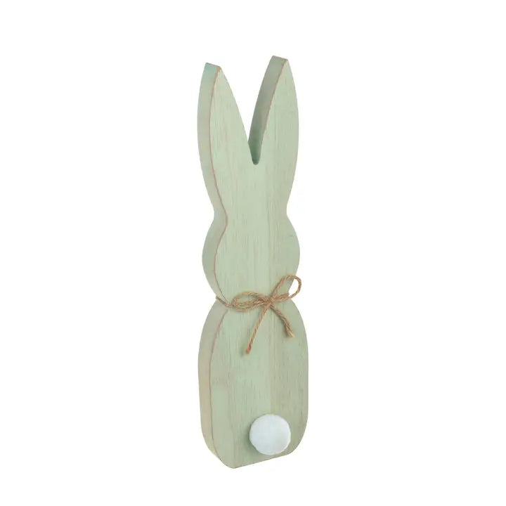 Tall Wooden Bunny Shelf Sitter