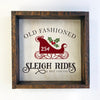 Sleigh Rides Sign