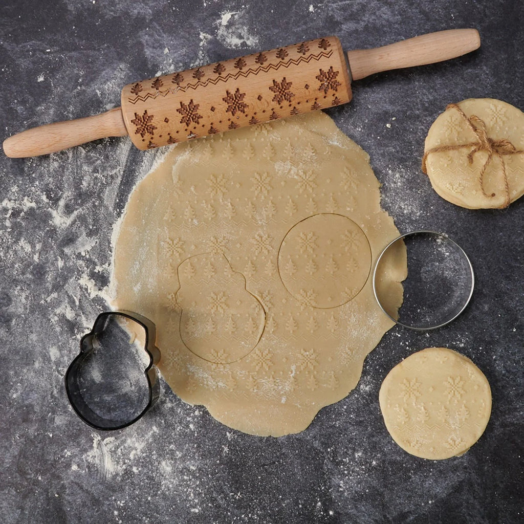 Holiday Baking Rolling Pin