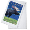 Spokane Moose Tea Towel