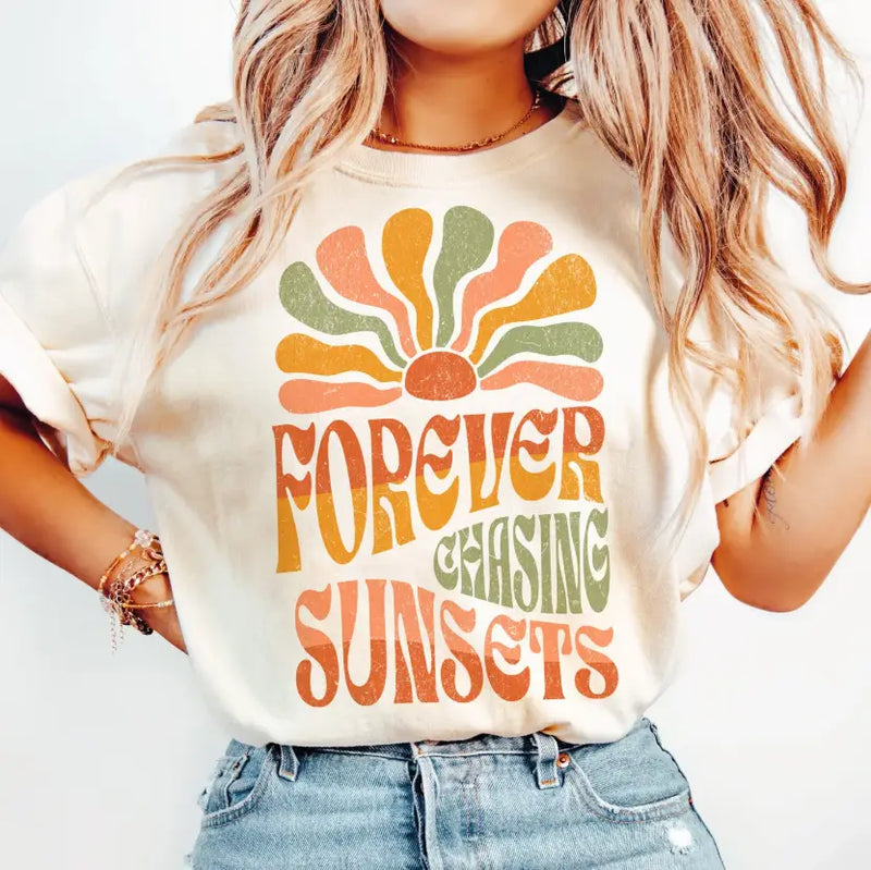 Forever Chasing Sunsets Tee