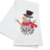 Let it Snow Snowman Tea Towel