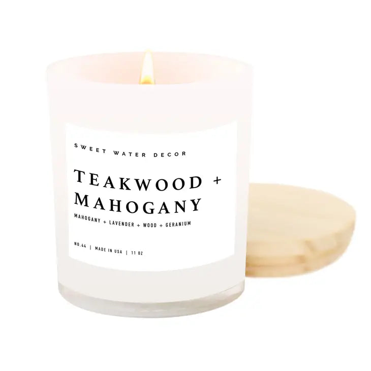 Teakwood and Mahogany Soy Candle – Simply Northwest