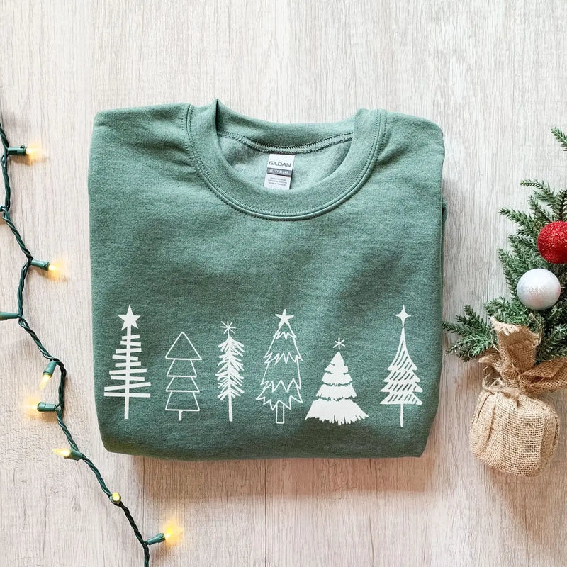 Holiday Trees Hooded Sweatshirt