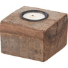 Wood Block Candle Holder