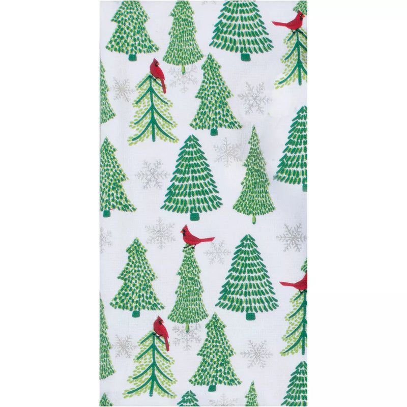 Holiday Cardinals Woodland - Dual Purpose Terry Dishtowel