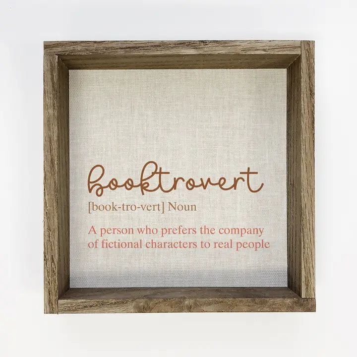 Booktrovert Sign