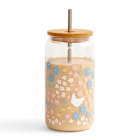 Daisies and Bees Coffee Tumbler