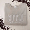 Coffee Please Embroidered Sweatshirt