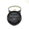 Date Night Tin Candle