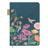 Garden Blooms Hummingbird Lined Journal