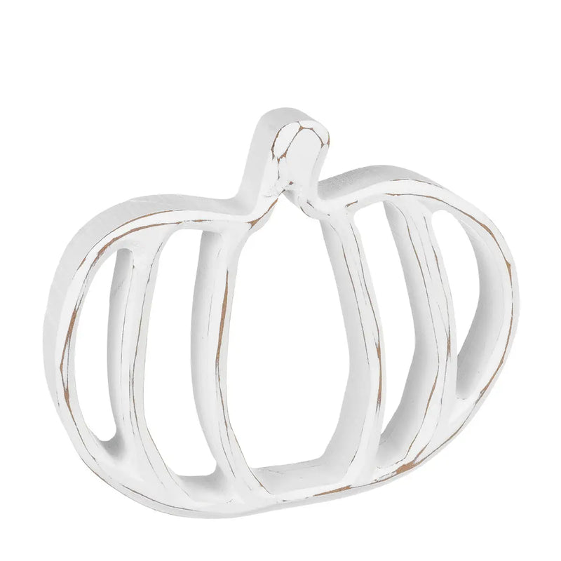 Hollow White Pumpkin Decor'