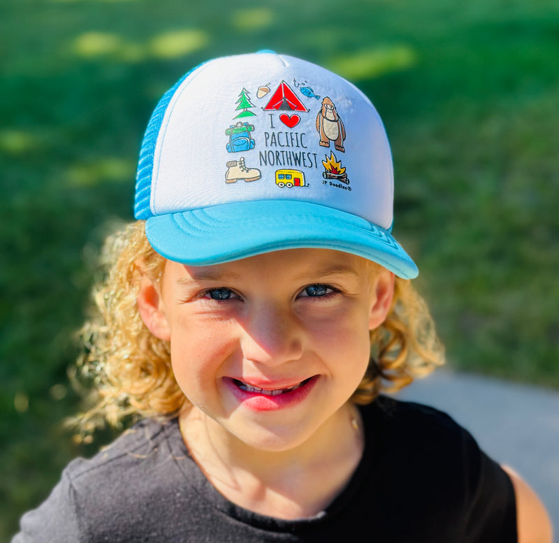 I Love the Pacific Northwest Kids Trucker Hat